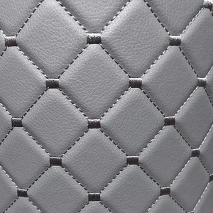 Экокожа на поролоне Серая нить серая